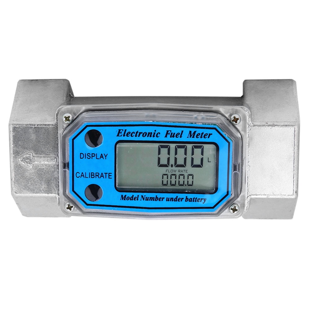 Digital Flow Meter LCD Display For Measuring Kerosene Gas Gasoline Measure Tool 