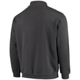 thumbnail image 3 of Men's Colosseum Charcoal UConn Huskies Tortugas Logo Quarter-Zip Jacket, 3 of 3