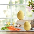 thumbnail image 4 of Moocorvic 2Pcs Knitted Easter Eggs, Easter Decoration Party Favors for DIY Easter Wreath, Centerpiece, Bowl, Basket Fillers, Gifts, Spring, Home, Wedding, Table Decor, 4 of 7