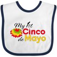 thumbnail image 3 of Inktastic My First Cinco de Mayo with colorful flower Boys or Girls Baby Bib, 3 of 4
