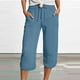 thumbnail image 1 of WILLBEST Pantalones Casuales de Mujer, de Moda, de Pierna Recta, de Cintura Alta, Deportivos, Holgados, para Uso Diario. Chica, 1 of 4