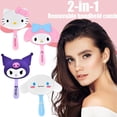 thumbnail image 3 of Sanrio Pull-Out Handheld Comb Cute Kuromi Integrated Mirror Comb Female Student Dormitory Portable Beauty Mirror, 3 of 7