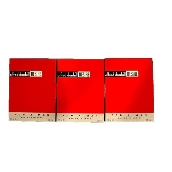 3 of Alfred Dunhill Desire Eau de Toilette 0.05 oz Per Each  Three Pieces Set