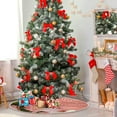 thumbnail image 4 of FMSHPON Tulip Xmas Christmas Tree Skirt Stand Mat for Holiday Party Decoration Indoor Outdoor 36 inches, 4 of 6