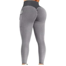 Aiyino Women's High Waist Yoga Pants Tummy Control Slimming Booty Leggings Workout Running Butt Lift Tights