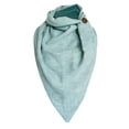 thumbnail image 1 of Opolski Femme Automne Hiver Couleur Unie Bouton Étoile Enveloppe Douce Épaisse Chaude Foulard Châle, 1 of 9