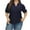 Navy, variant on Womens Fashion Summer Tops 2025 Plus Size T-Shirts V-Neck Puff Short Sleeve Tops Casual Top Hollow Out Blouses