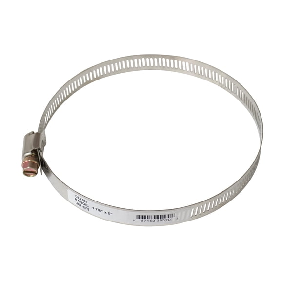 Stainless Steel Hose Clamp, 1-7/8" to 5", 5/16" Screw Head, J27-673, CL72H