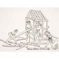 thumbnail image 2 of Posterazzi DPI1857979LARGE Carpenters 19th Century Reproduction of Miniature In 15th Century Manuscript Chroniques De Jainaut Print, Large - 32 x 24, 2 of 4