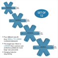 thumbnail image 4 of Pot Pan Protectors,Set of 12 and 4 Different Sizes,Larger & Thicker Cyan Pan Protector Pads, Pan Pot Separator Pads,1set x Non-stick pan protector,Lake Blue, 4 of 8