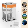 thumbnail image 7 of ROVSUN Nacho Chip Warmer, Nacho Machine Food Warmer Display Case Countertop with Warming Light Glass Door Scoop Removable Deflection for Chips Peanuts Popcorn Stainless Steel, 7 of 7