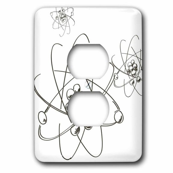 3dRose, Atoms, 2 plug outlet cover