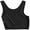 Black, variant on Sports Crop Tank Tops Bra Tops No Padded for Women Cropped Workout Tops Racerback Running Yoga Tanks Cotton Sleeveless Gym Shirts Fashion Tank Tops Chest Compression Women's Blouse