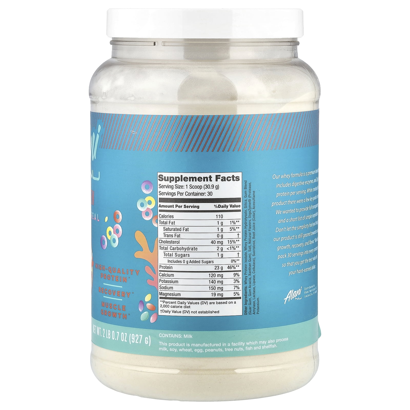 Alani Nu Whey Protein, Fruity Cereal, 2 lb 0.7 oz (927 g)