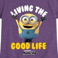 thumbnail image 3 of Despicable Me Minions - Living The Good Life - Toddler & Youth Girls Short Sleeve Graphic T-Shirt, 3 of 5