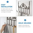 thumbnail image 6 of Door Hanger with 7 Hooks,Casewin Over The Door Hooks, Metal Hanging Towel Rack, Back of Door Organizer for Towels, Clothes, Keys, Robes, Hats, 6 of 7