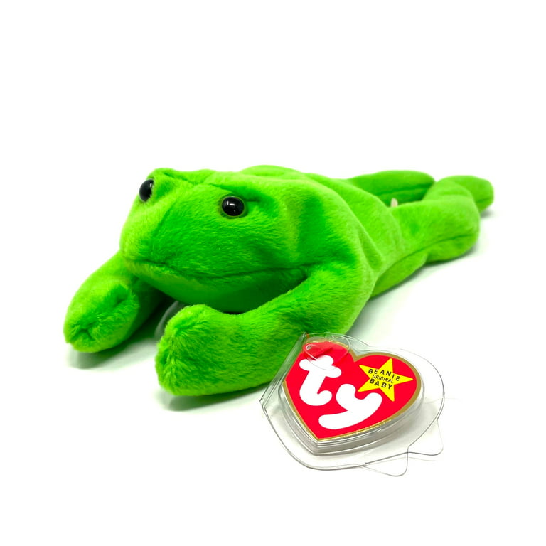 TY Beanie Baby Collection Legs The Frog Plush 4020 PVC No Stamp On Tush Tag