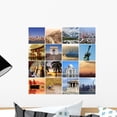 thumbnail image 1 of Collage Travel around World Wall Decal by Wallmonkeys Peel and Stick Graphic (18 in H x 18 in W) WM301179, 1 of 4