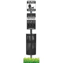 Pet Waste Station / Dog Waste Stations - Everything Included - Free 400 dog waste bags and 25 can liners