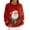 Red, variant on Christmas Sweatshirt for Women Fleece Lined Long Sleeve Crewneck Pullover Top Multicolor XL