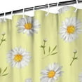 thumbnail image 3 of Waterproof Daisy Shower Curtain 72x72 Inch Boho Style Polyester Unique Shower Curtain for Bathroom Hotel Home Decor with 12 Plastic Hooks, 3 of 5