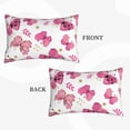 thumbnail image 2 of Fuzoiu Girl Butterfly Print Fuzzy Pillowcases, Super Soft Pillow Case Cover with Zipper for Bedroom, Sofa, Couch,Cozy Pillow Shams for All Seasons-16"x24", 2 of 6