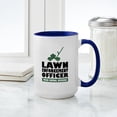thumbnail image 4 of CafePress - Lawn Enforcement Large Mug - 15 oz Ceramic Large White Novelty Mug, 4 of 4