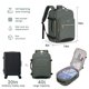 thumbnail image 3 of Mochila de viaje LOVEVOOK 40L para ordenador portátil de 17 pulgadas, color gris, 3 of 8