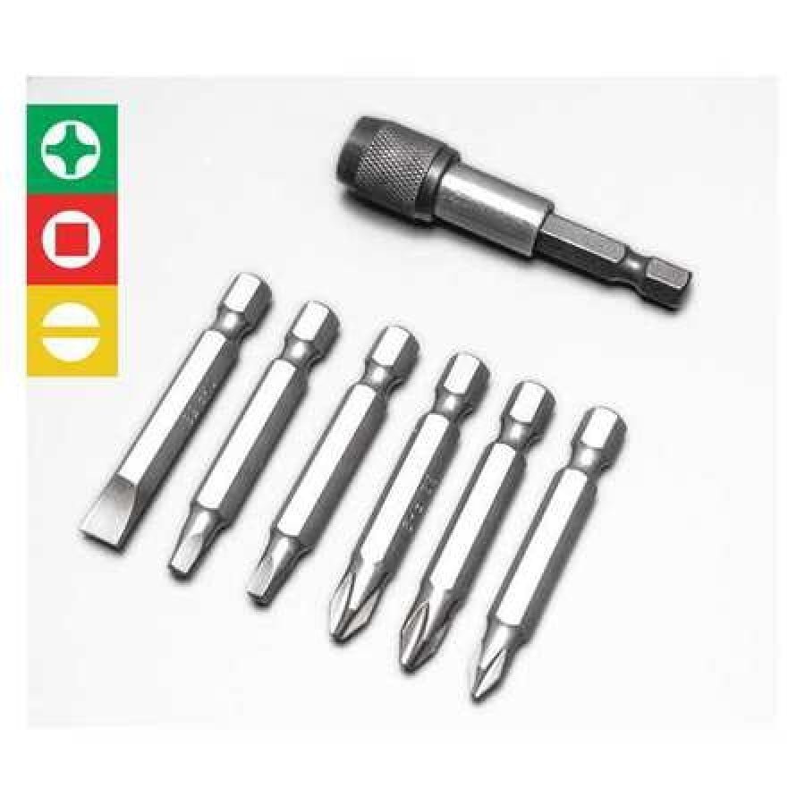 CENTURY DRILL AND TOOL 68107 Quick Change Screw Driving Bit,7 Pc Set