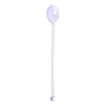 Glass Spoon Elegant Glass Mixing Spoon：Heat-Resistant Borosilicate Glass Teaspoons for Sugar, Tea, Coffee, And Cold Drinks, Perfect for Stirring And Serving. Glass Spoon Rest Harlik