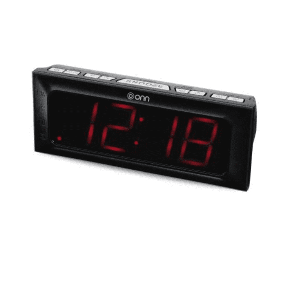 Restored Onn ONA17AA013 1.8" LED Alarm Clock (Refurbished)