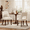 2pcs Beige + Solid Wood + Chenille Fabric, variant on Chenille Upholstered Dining Chairs Set of 2, Curved Cutout Back Kitchen Chairs with Solid Wood Legs