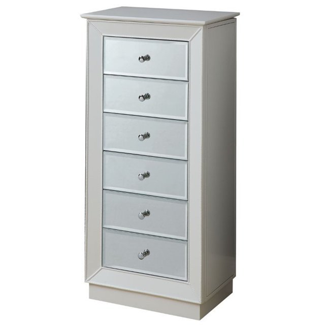 Bowery Hill Jewelry Armoire in White