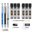 thumbnail image 5 of Nicpro 3Pcs 2.0mm Mechanical Pencil Set, Carpenter Drafting Pencil with 6 Tube Pre-Sharpen HB & 2B Refill, Eraser, Sharpener, 5 of 7