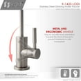 thumbnail image 6 of Stylish Lodi Single Handle Brushed Stainless Steel Water Tap Faucet K-142S, 6 of 11