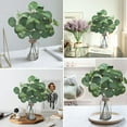 thumbnail image 6 of Scidweet Artificial Eucalyptus Stems in Glass Vase, Fake Plants Eucalyptus Leaves with Faux Water for Indoor Bathroom Bookshelf Coffee Table Home Decor, 6 of 6