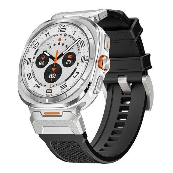 Quick Fit Band Mens No Gaps Bracelet Sports Soft Rubber Strap For Samsung Galaxy Watch Ultra 47mm