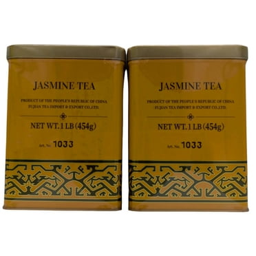 Sunflower Jasmine Green Tea, All Natural, 2-Pack, 1 lb Can Each
