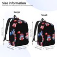 thumbnail image 4 of Daiia Happy Independence Day Gnome Vintage Canvas Backpack for Men and Women ,Hiking Backpack,Travel Laptop Bag for School,Large Capacity Backpack-Small, 4 of 8