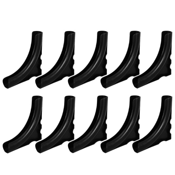 CATIEBYE 10Pcs Anti Slip Pads for Furniture Black Plastic Non Skid Grippers for Chair Shelf Feet Protection
