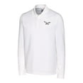 thumbnail image 2 of Men's Cutter & Buck White Philadelphia Eagles Advantage Tri-Blend Pique Long Sleeve Polo, 2 of 3