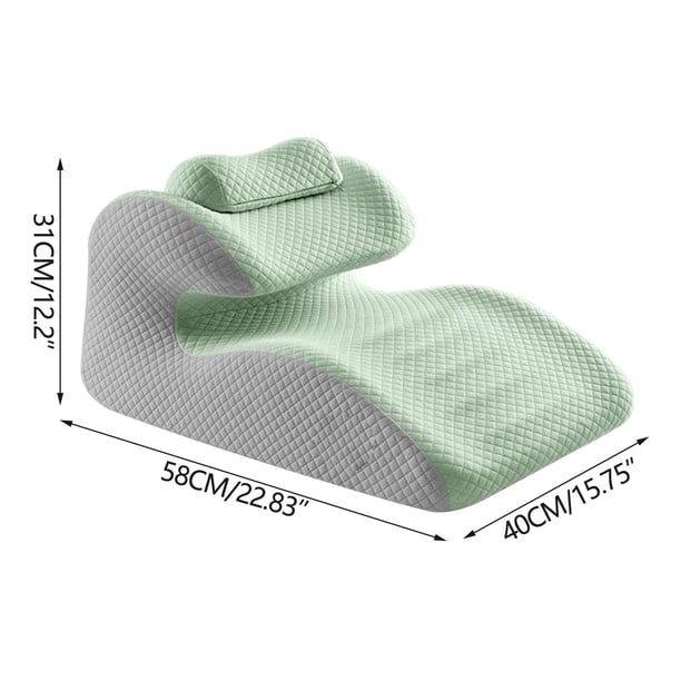 Almohada lumbar de espuma ventilada multifuncional: soporte para el reflujo y un descanso confortable.