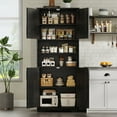 thumbnail image 3 of Bathroom Cabinet, 67" Bathroom Storage Cabinet Farmhouse Storage Cabinet with Glass Doors and Adjustable Shelves, Upboard Modern Storage Cabinet Freestanding Kitchen Pantry Cabinet, Cupboard, 3 of 10