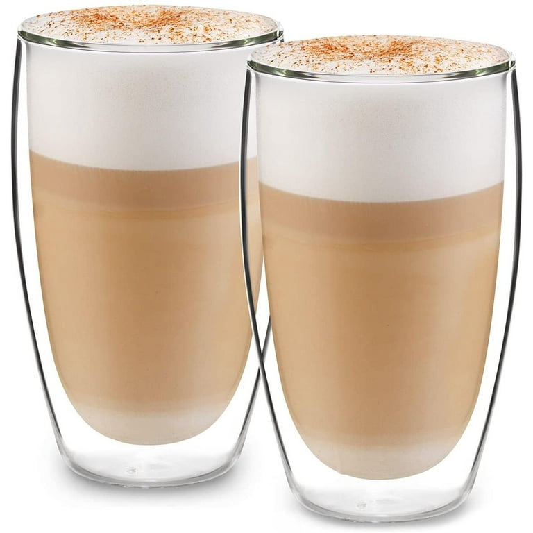 Latte Macchiato Glasses (4 X 330Ml) - Double-Walled Glasses Made Of  Borosilicate Glass - Dishwasher-Safe Tea Glasses - High-Quality Thermal  Glasses 