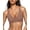 Dark skin, variant on Seamless Wireless V-Neck Comfort Bra for Women, U-Back Back Fat Smoothing 3D Jelly Support Padded Everyday Underwear, Adjustable Anti-Slip Straps Multi Color Breathable Daily Sleep Casual Bra