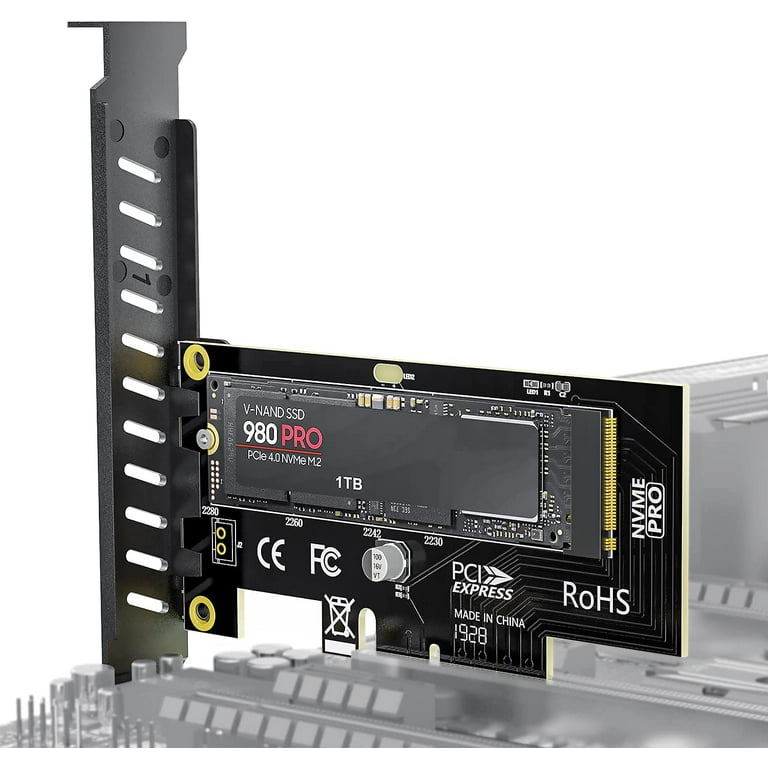 M.2 NVME SSD PCIe 4.0 Adapter Card, SSD PCIe4.0 X4 Adapter for Desktop PC , GEN4 Full Speed - Walmart.com