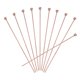 thumbnail image 1 of Uxcell 10Pcs Stainless Steel Cocktail Toothpicks, 7.9 Inch Metal Cocktail Picks Fruit Sticks, Rose Gold Ball, 1 of 5