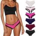 thumbnail image 2 of Womens Underwear Panties Cotton Brief Lace Breathable Stretch Medium Waist Pack of 3, 2 of 7