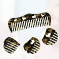 thumbnail image 6 of Unique Bargains 1 Pcs Women Heart Style Wide Tooth Comb for Curly Thick Wavy Straight Hair Brown Yellow, 6 of 6