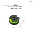 thumbnail image 3 of ALLTIMES 3PCS RAC143 Replacement Spool + AC14HCA Trimmer Spool Cover for Ryobi+ Series Cordless Trimmer Models, 3 of 9